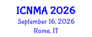 International Conference on Nanotechnology Materials and Applications (ICNMA) September 16, 2026 - Rome, Italy
