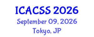 International Conference on Anthropological, Cultural and Sociological Studies (ICACSS) September 09, 2026 - Tokyo, Japan