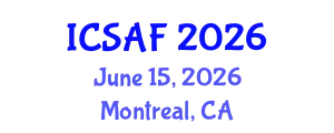 International Conference on Sustainable Aquaculture and Fisheries (ICSAF) June 15, 2026 - Montreal, Canada
