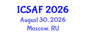 International Conference on Sustainable Aquaculture and Fisheries (ICSAF) August 30, 2026 - Moscow, Russia