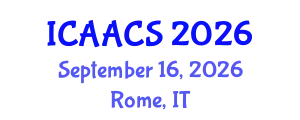 International Conference on Agriculture, Agronomy and Crop Sciences (ICAACS) September 16, 2026 - Rome, Italy
