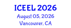 International Conference on Education and E-Learning (ICEEL) August 05, 2026 - Vancouver, Canada