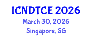 International Conference on Non-Destructive Testing in Civil Engineering (ICNDTCE) March 30, 2026 - Singapore, Singapore