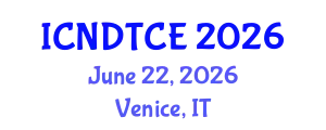 International Conference on Non-Destructive Testing in Civil Engineering (ICNDTCE) June 22, 2026 - Venice, Italy