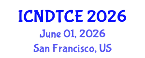 International Conference on Non-Destructive Testing in Civil Engineering (ICNDTCE) June 01, 2026 - San Francisco, United States