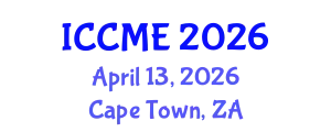International Conference on Composites and Materials Engineering (ICCME) April 13, 2026 - Cape Town, South Africa