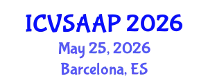 International Conference on Veterinary Sciences, Animal Anatomy and Physiology (ICVSAAP) May 25, 2026 - Barcelona, Spain