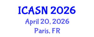 International Conference on Animal Science and Nutrition (ICASN) April 20, 2026 - Paris, France