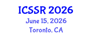 International Conference on Sport Science and Research (ICSSR) June 15, 2026 - Toronto, Canada