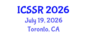 International Conference on Sport Science and Research (ICSSR) July 19, 2026 - Toronto, Canada