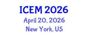 International Conference on Environmental Microbiology (ICEM) April 20, 2026 - New York, United States