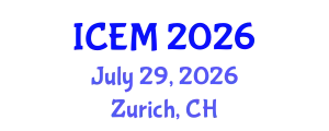 International Conference on Energetic Materials (ICEM) July 29, 2026 - Zurich, Switzerland