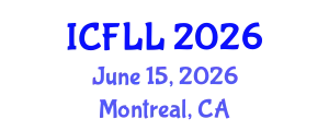 International Conference on French Language and Linguistics (ICFLL) June 15, 2026 - Montreal, Canada