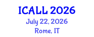 International Conference on Arabic Language and Linguistics (ICALL) July 22, 2026 - Rome, Italy