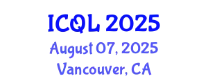 International Conference on Quantitative Linguistics (ICQL) August 07, 2025 - Vancouver, Canada