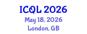 International Conference on Quantitative Linguistics (ICQL) May 18, 2026 - London, United Kingdom
