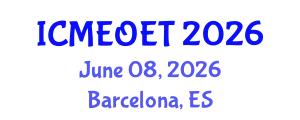 International Conference on Music Education and Online Education Technologies (ICMEOET) June 08, 2026 - Barcelona, Spain