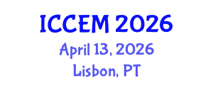 International Conference on Civil Engineering and Mechanics (ICCEM) April 13, 2026 - Lisbon, Portugal