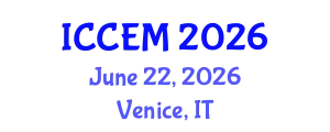 International Conference on Civil Engineering and Mechanics (ICCEM) June 22, 2026 - Venice, Italy