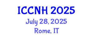 International Conference on Clinical Nutrition and Health (ICCNH) July 28, 2025 - Rome, Italy