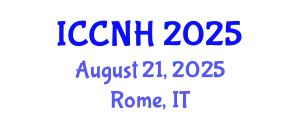 International Conference on Clinical Nutrition and Health (ICCNH) August 21, 2025 - Rome, Italy