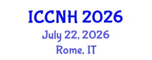 International Conference on Clinical Nutrition and Health (ICCNH) July 22, 2026 - Rome, Italy