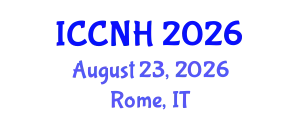 International Conference on Clinical Nutrition and Health (ICCNH) August 23, 2026 - Rome, Italy