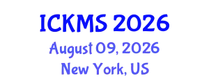 International Conference on Knowledge Management Systems (ICKMS) August 09, 2026 - New York, United States