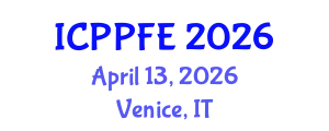 International Conference on Plasma Physics and Fusion Energy (ICPPFE) April 13, 2026 - Venice, Italy