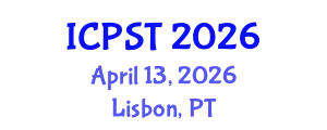 International Conference on Polymer Science and Technology (ICPST) April 13, 2026 - Lisbon, Portugal