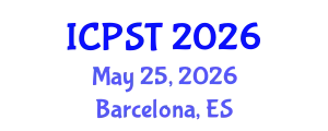 International Conference on Polymer Science and Technology (ICPST) May 25, 2026 - Barcelona, Spain