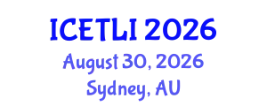 International Conference on Educational Technology and Learning Innovation (ICETLI) August 30, 2026 - Sydney, Australia