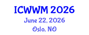 International Conference on Wastewater and Water Management (ICWWM) June 22, 2026 - Oslo, Norway