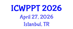 International Conference on Water Pollution and Purification Technologies (ICWPPT) April 27, 2026 - Istanbul, Turkey