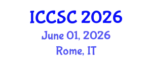 International Conference on Chemicals and Sustainable Chemistry (ICCSC) June 01, 2026 - Rome, Italy
