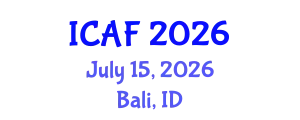 International Conference on Agriculture and Forestry Sciences (ICAF) July 15, 2026 - Bali, Indonesia
