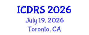 International Conference on Disability and Rehabilitation Sciences (ICDRS) July 19, 2026 - Toronto, Canada