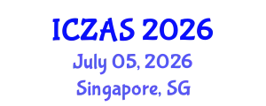 International Conference on Zoology and Animal Science (ICZAS) July 05, 2026 - Singapore, Singapore