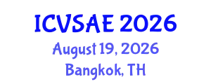 International Conference on Veterinary Science and Animal Epidemiology (ICVSAE) August 19, 2026 - Bangkok, Thailand