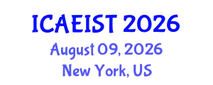International Conference on Aeronautical Engineering and Innovative Spacecraft Technologies (ICAEIST) August 09, 2026 - New York, United States