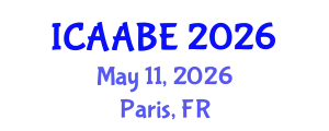 International Conference on Advanced Agricultural and Biosystems Engineering (ICAABE) May 11, 2026 - Paris, France