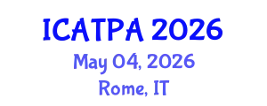 International Conference on Agricultural Technology and Precision Agriculture (ICATPA) May 04, 2026 - Rome, Italy