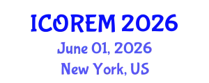 International Conference on Oil Reserves and Energy Management (ICOREM) June 01, 2026 - New York, United States