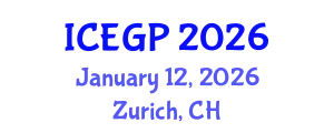 International Conference on Environmental Geology and Petroleum (ICEGP) January 12, 2026 - Zurich, Switzerland