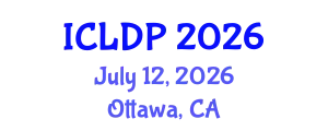 International Conference on Lexicography and Discourse Prosody (ICLDP) July 12, 2026 - Ottawa, Canada