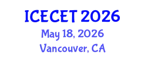 International Conference on Early Childhood Education and Teaching Systems (ICECET) May 18, 2026 - Vancouver, Canada