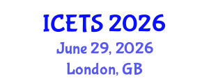 International Conference on Educational and Teaching Systems (ICETS) June 29, 2026 - London, United Kingdom