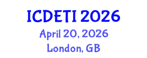 International Conference on Designing Effective Teaching Instructions (ICDETI) April 20, 2026 - London, United Kingdom
