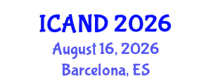 International Conference on Animal Nutrition and Diseases (ICAND) August 16, 2026 - Barcelona, Spain