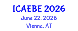 International Conference on Architectural Engineering and Built Environment (ICAEBE) June 22, 2026 - Vienna, Austria